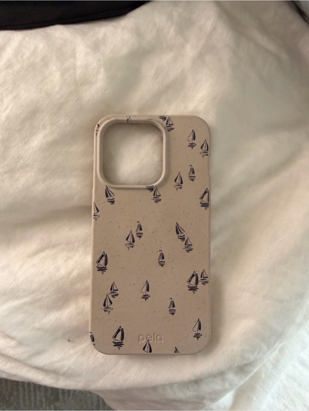 Pela Beige Sailboat Eco iPhone 14 Pro Case - Beige